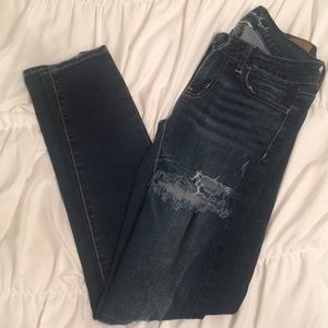 American Eagle Skinny Leg Destroyed Jeggings